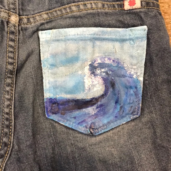 Jean pocket painting - Picture 4 of 4